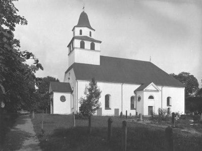 Wist (Vist) kyrka 1922. Foto: Johan Thorin